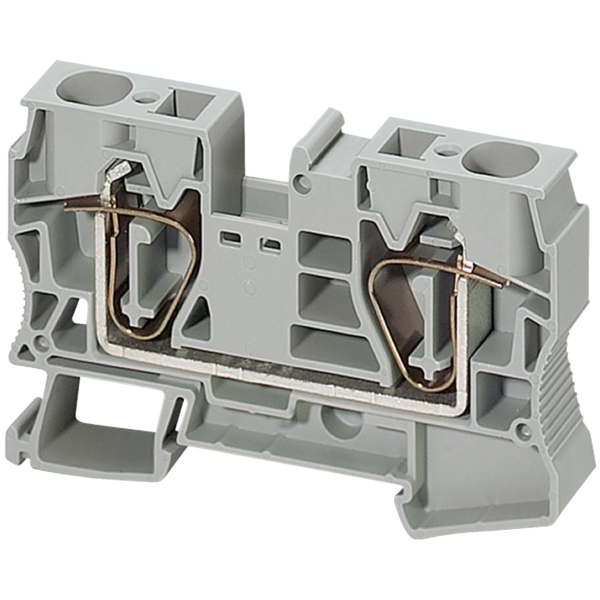 SPRING TERMINAL, FEED THROUGH, 2 POINTS, 16MM², GREY - Schneider Electric - NSYTRR162