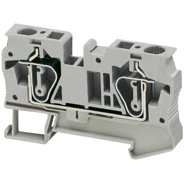 SPRING TERMINAL, FEED THROUGH, 2 POINTS, 6MM², GREY - Schneider Electric - NSYTRR62