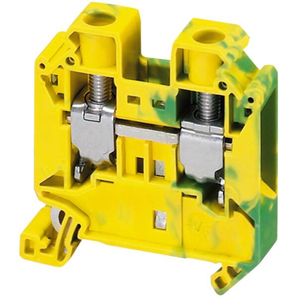 SCREW TERMINAL, PROTECTIVE EARTH, 2 POINTS, 16MM², GREEN-YELLOW - Schneider Electric - NSYTRV162PE