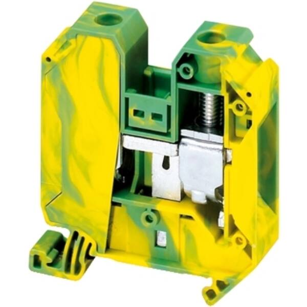 SCREW TERMINAL, PROTECTIVE EARTH, 2 POINTS, 35MM², GREEN-YELLOW - Schneider Electric - NSYTRV352PE