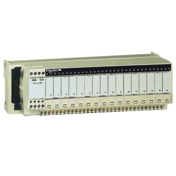 passive connection sub-base ABE7 - 16 outputs - fuses - Led - isolator - Schneider Electric - ABE7H16F43