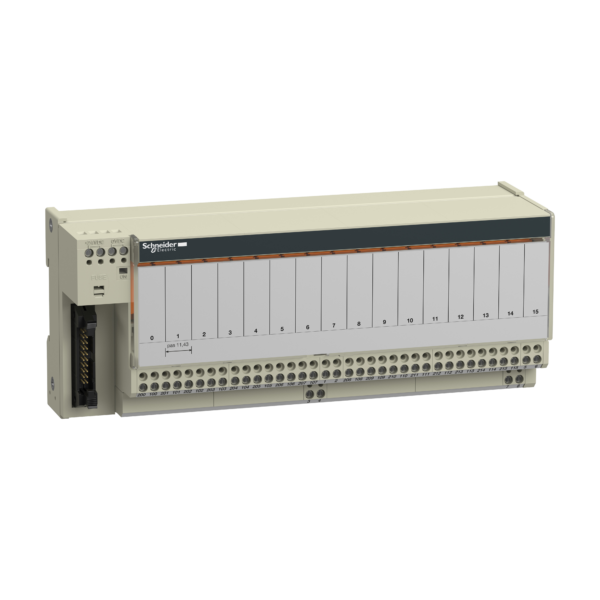 Sub-base with plug-in electromechanical relay ABE7 - 16 channels - relay 10 mm - Schneider Electric - ABE7R16T210