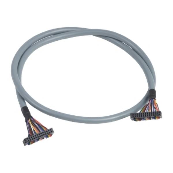 discrete I/O connecting cable - 0.5 m - for modular base controller - Telemecanique - ABFT20E050