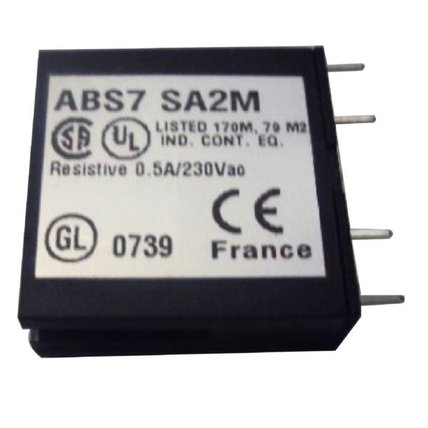 plug-in solid state relay - 10 mm - output - 24..240 V AC - 0.5 A - Schneider Electric - ABS7SA2M