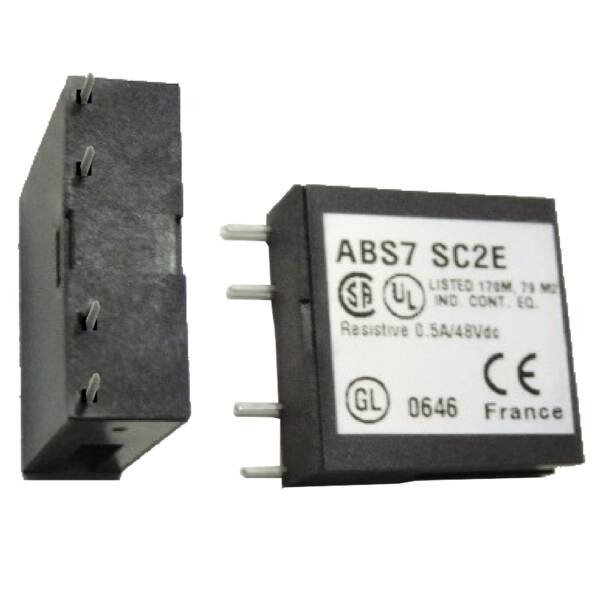 plug-in solid state relay - 10 mm - output - 5..48 V DC - 0.5 A - Schneider Electric - ABS7SC2E