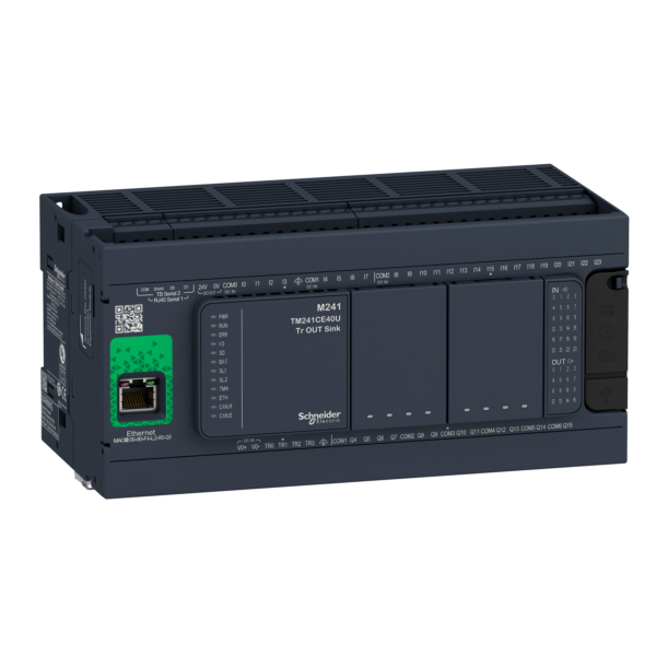 controller M241 40 IO relay Ethernet - Schneider Electric - TM241CE40R