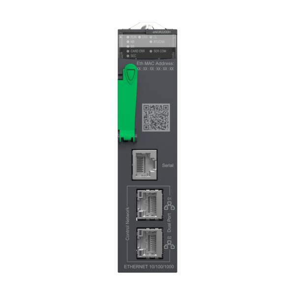 X80 advanced RTU module, Ethernet based, 1 Serial port, hardened - Schneider Electric - BMENOR2200H