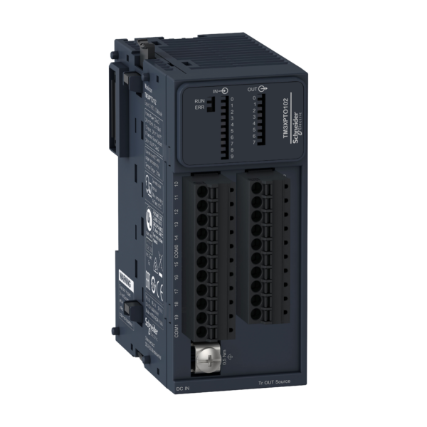 Module hight speed counting, Modicon TM3, 2 channels HSC Event management, 10 inputs, 8 outputs (spring) - Schneider Electric - TM3XFHSC202G