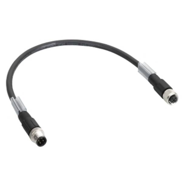 TM7 daisy chain bus cable - straight - M12B male-female - 5m - Schneider Electric - TCSXCN1M1F5E