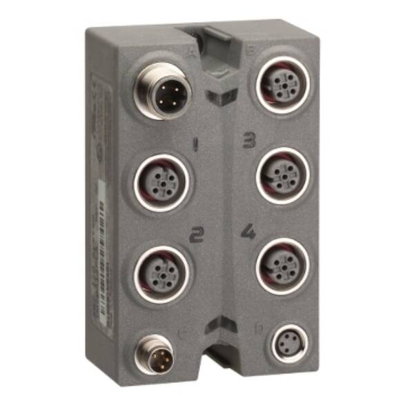 expansion block - TM7 - IP67 - 4 AO - 0-20mA - M12 connector - Schneider Electric - TM7BAO4CLA