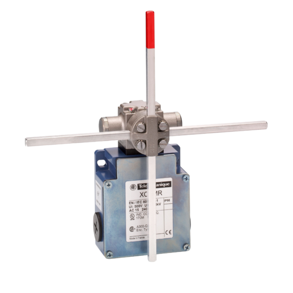 limit switch XCKMR - stay put crossed rods lever 6mm - 2x(2 NC) - slow - Pg13 - Telemecanique Sensors - XCKMR54D1