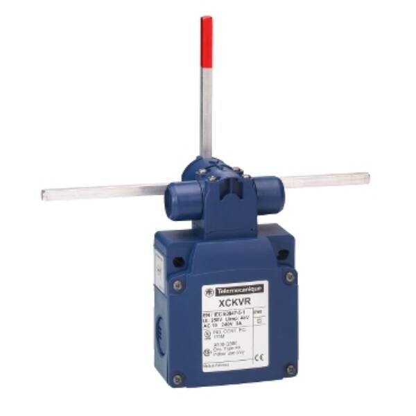 limit switch XCKVR - reverse head stay put crossed rods - 2x(2 NC) - slow - M20 - Telemecanique Sensors - XCKVR54D2H29