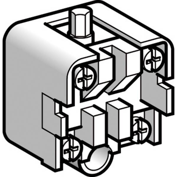 limit switch contact block XCKZ - 1 C/O snap action - silver plated - Telemecanique Sensors - XCKZ01