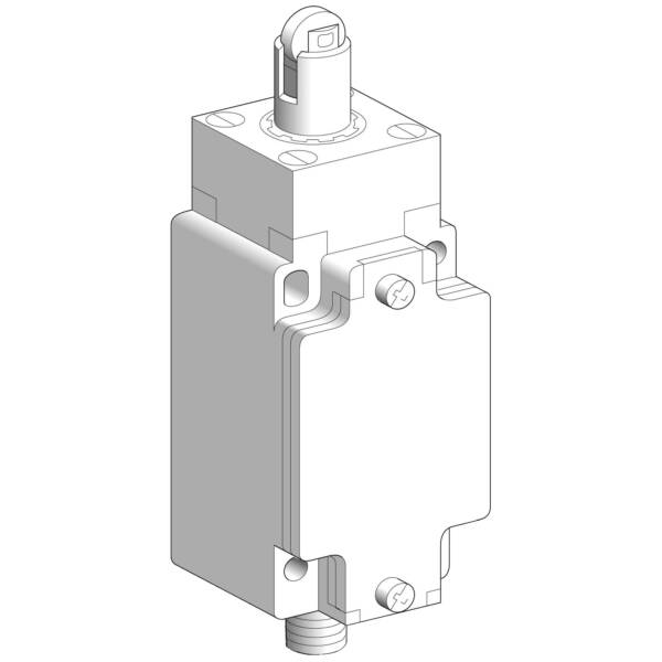 limit switch XCKJ - steel roller plunger reinforced - 1NC+1NO - snap - M12 - Telemecanique Sensors - XCKJ167D