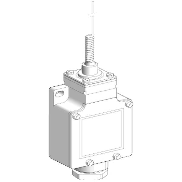 Limit switch, Limit switches XC Standard, XCKL, cats whisker, 1NC+1 NO, snap action, 1/2NPT - Telemecanique Sensors - XCKL106H7