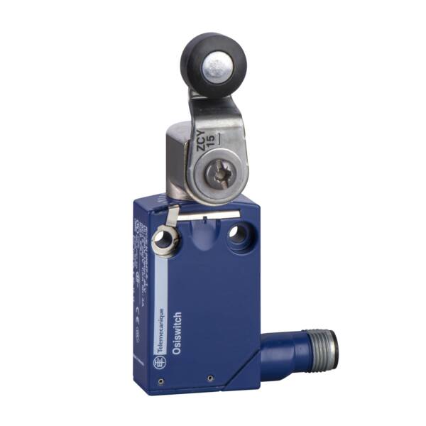 limit switch XCMD - thermoplastic roller lever - 1NC+1NO - snap - M12 - Telemecanique Sensors - XCMD2115C12