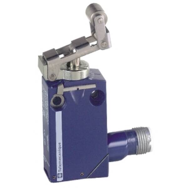 limit switch XCMD - steel roller lever plunger retract. - 1NC+1NO - snap - M12 - Telemecanique Sensors - XCMD2124C12