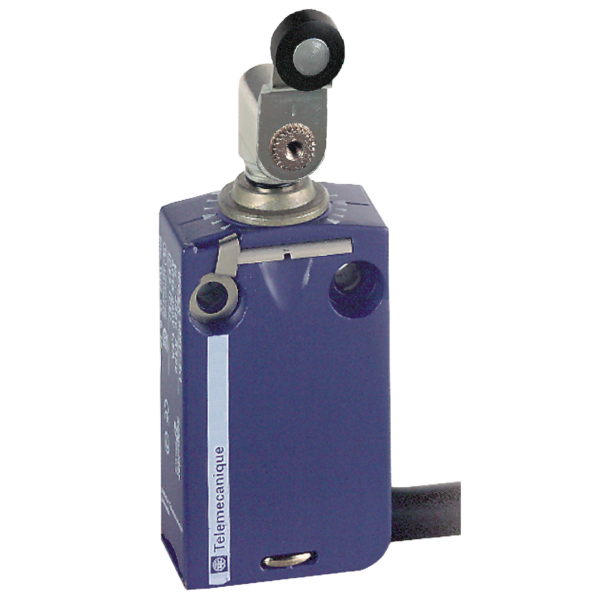 Limit switch, Limit switches XC Standard, XCMD, thermoplastic roller lever, 1NC+1 NO, snap, 2 m - Telemecanique Sensors - XCMD2125L2