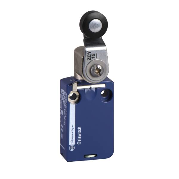 limit switch XCMD - thermoplastic roller lever - 1NC+1NO - slow - 1 m - Telemecanique Sensors - XCMD2515L1