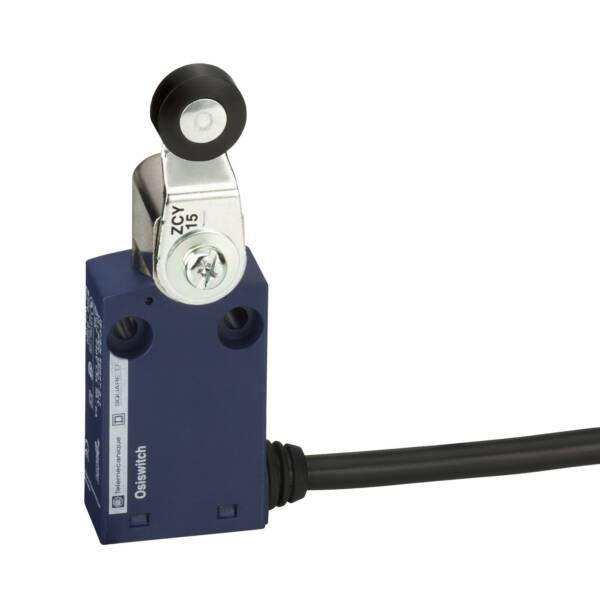 limit switch XCMN - thermoplastic roller lever - 1NC+1NO - snap - 1 m - Telemecanique Sensors - XCMN2115L1