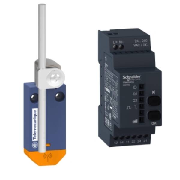 Wireless limit switch XCMW - pack of XCMW159 + receiver 2 relays - Telemecanique Sensors - XCMWD59