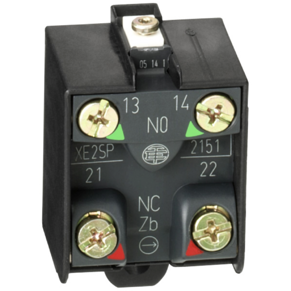 limit switch contact block - 1NC+1NO - snap action - Telemecanique Sensors - XE2SP2151