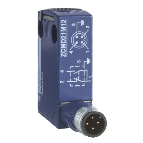 limit switch body ZCMD - 1NC+1NO - silver - snap action - connection - M12 - Telemecanique Sensors - ZCMD21C12