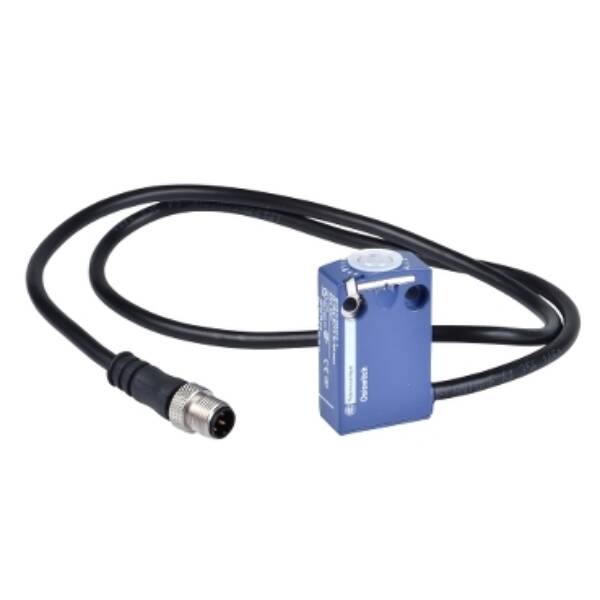 limit switch body ZCMD - 1NC+1NO - silver - snap action - connection - M12 0.8 m - Telemecanique Sensors - ZCMD21L08R12