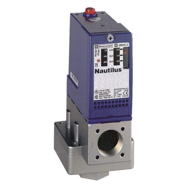 pressure switch XMLA 2.5 bar - fixed scale 1 threshold - 1 C/O - Telemecanique Sensors - XMLA002B2S11