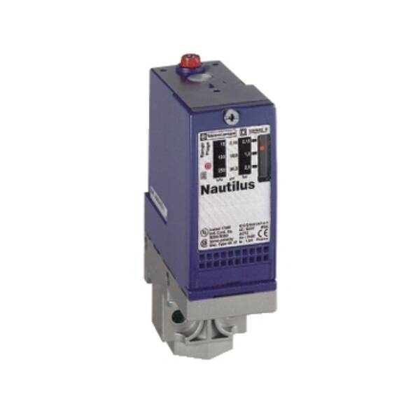 pressure switch XMLA 300 bar - fixed scale 1 threshold - 1 C/O - Telemecanique Sensors - XMLA300E2S11