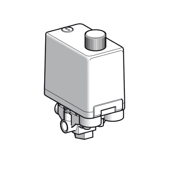 Pressure sensors XM, pressure sensor XMP, 25 bar, G 1/4 female, 3 NC, ON/OFF knob control - Telemecanique Sensors - XMPC25C2133