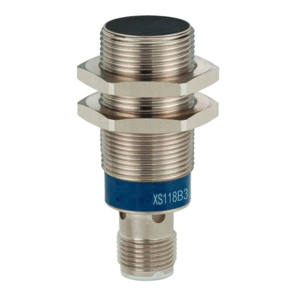 inductive sensor XS1 M18 - L50mm - brass - Sn8mm - 12..24VDC - M12 - Telemecanique Sensors - XS118B3PBM12