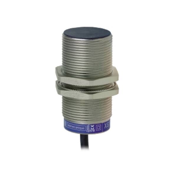 inductive sensor XS1 M30 - L60mm - brass - Sn10mm - 12..24VDC - cable 2m - Telemecanique Sensors - XS1M30KP340