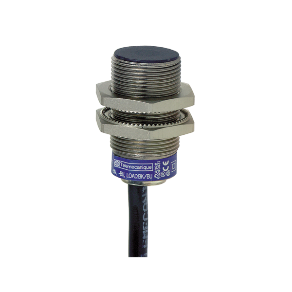 inductive sensor XS1 M18 - L39mm - brass - Sn10mm - 12..24VDC - cable 2m - Telemecanique Sensors - XS1N18PA349