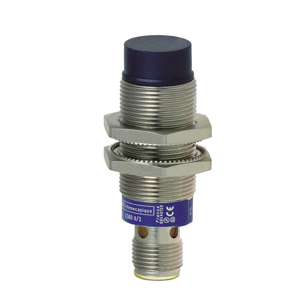 inductive sensor XS2 M18 - L49mm - brass - Sn8mm - 12..24VDC - M12 - Telemecanique Sensors - XS2N18NC410D