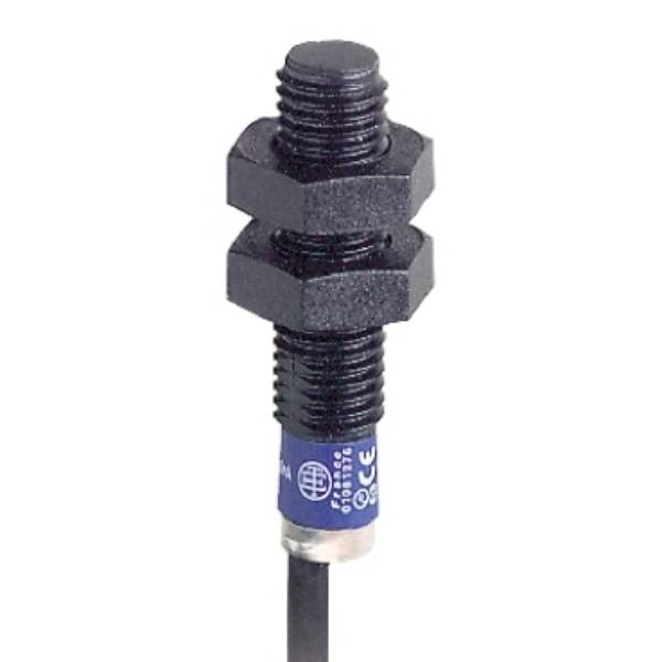 inductive sensor XS4 M8 - L33mm - PPS - Sn2.5mm - 12..24VDC - cable 5m - Telemecanique Sensors - XS4P08PA340L1