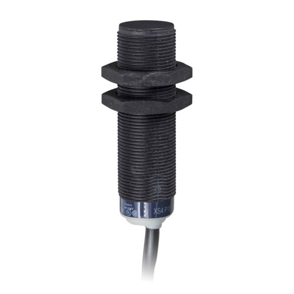 inductive sensor XS4 M18 - L60mm - PPS - Sn8mm - 12..24VDC - cable 2m - Telemecanique Sensors - XS4P18KP340