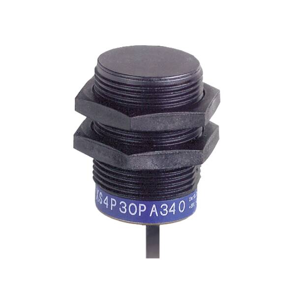 inductive sensor XS4 M30 - L43mm - PPS - Sn15mm - 12..24VDC - cable 2m - Telemecanique Sensors - XS4P30NA340