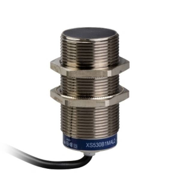 inductive sensor XS5 M30 - L62mm - brass - Sn10mm - 24..240VAC/DC - cable 5m - Telemecanique Sensors - XS530B1MAL5