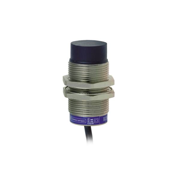 inductive sensor XS6 M30 - L66mm - brass - Sn22mm - 24..240VAC/DC - cable 2m - Telemecanique Sensors - XS630B4MAL2