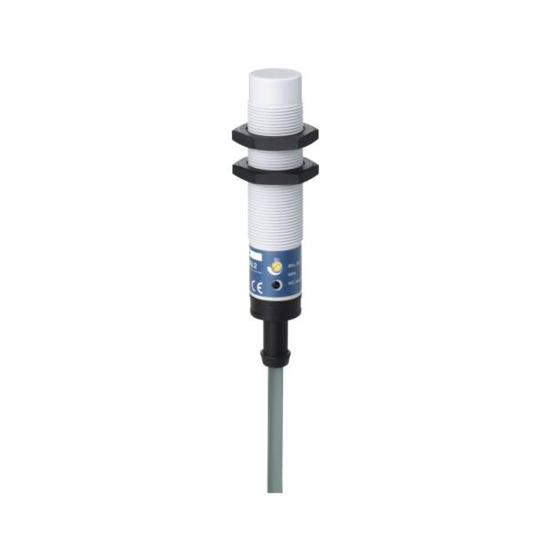 capacitive sensor - XT1 - cylindrical M18 - plastic - Sn 8 mm - cable 2m - Telemecanique Sensors - XT218A1FAL2