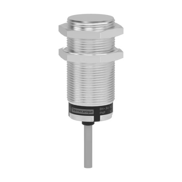 Capacitive proximity sensors XT, cylindrical M30, brass, 2-wire, Sn 10 mm, cable 2 m, 1 NO - Telemecanique Sensors - XT530B1FAL2