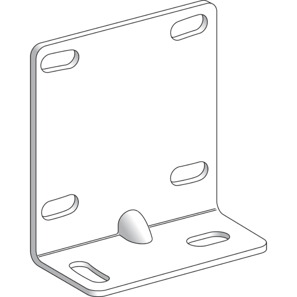 accessory for sensor - XUM metal - base mounting bracket - Telemecanique Sensors - XUZAM81