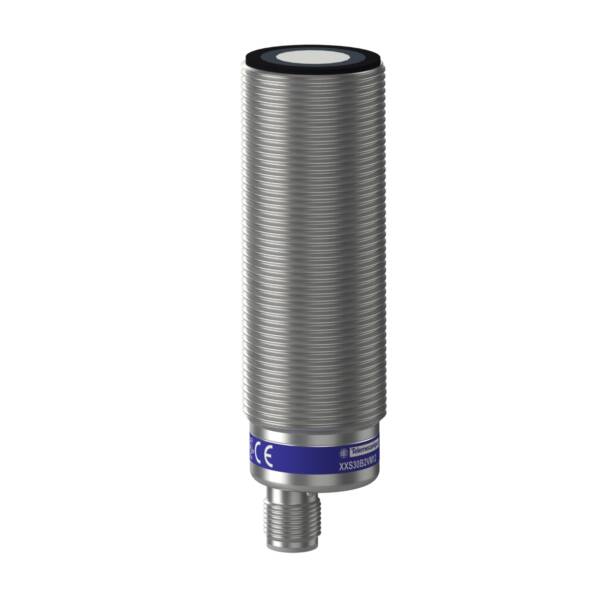 Ultrasonic sensors XX, ultrasonic sensor, metal, cylindrical M30, straight, 2 m, 0...10 V - Telemecanique Sensors - XXS30B2VM12