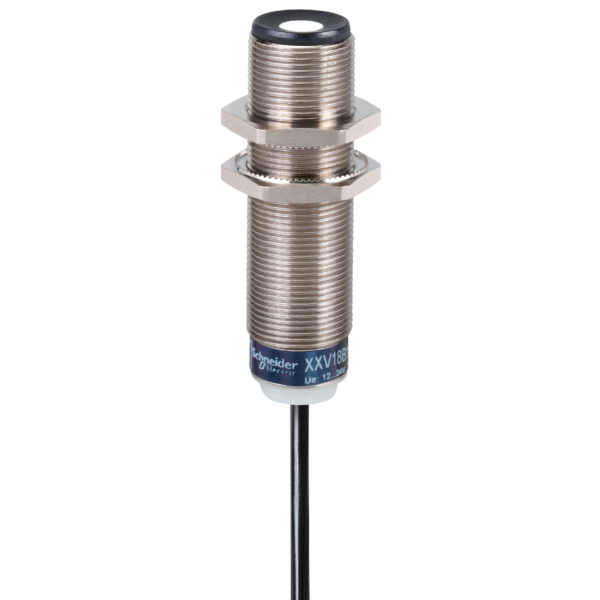 Ultrasonic sensor - M18 metal - Sn 50mm - PNP NO - cable 2m - Telemecanique Sensors - XXV18B1PAL2