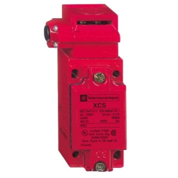 metal safety switch XCSB - 2 NC + 1 NO - slow break - 1 entry tapped Pg 13 - Telemecanique Sensors - XCSB701