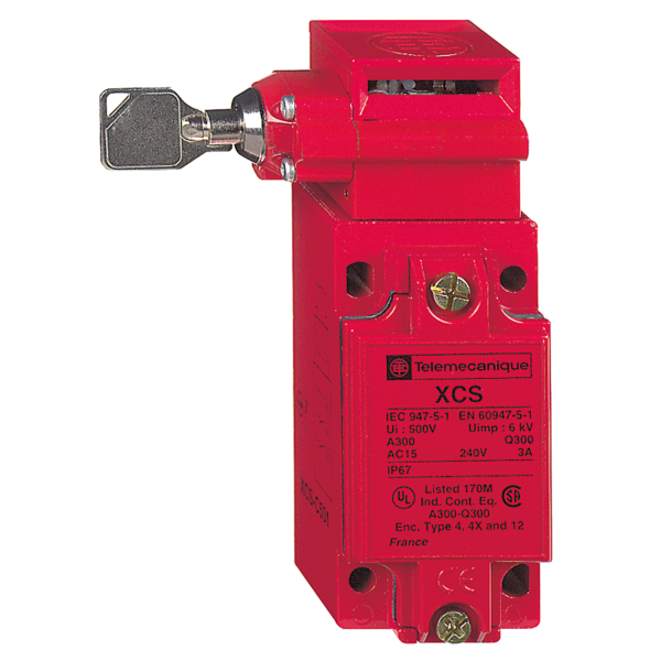 metal safety switch XCSC - 2 NC + 1 NO - slow break - 1 entry tapped M20 - Telemecanique Sensors - XCSC702