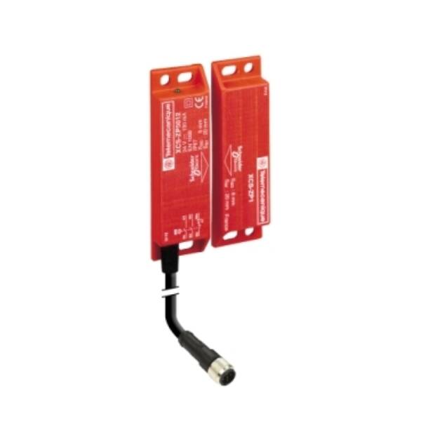 coded magnetic switch XCSDMP - 1 NC + 2 NO - 1 NO staggered - 2m - Telemecanique Sensors - XCSDMP5012