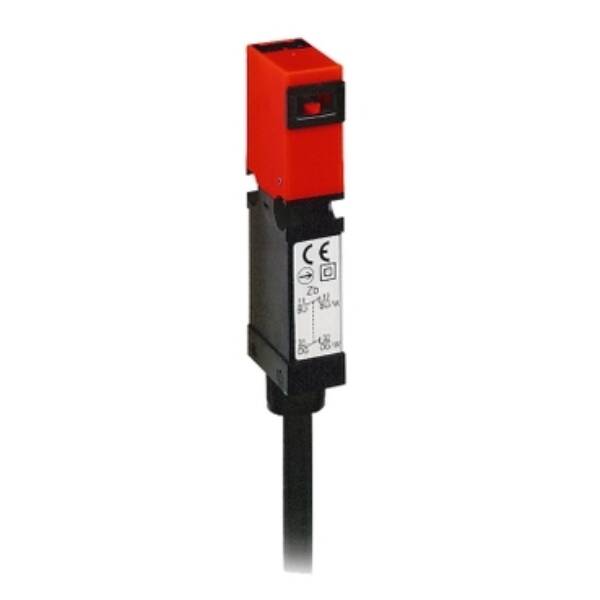 plastic safety switch XCSMP - 1 NC + 1 NO - slow break - pre-cabled 5 m - Telemecanique Sensors - XCSMP59L5