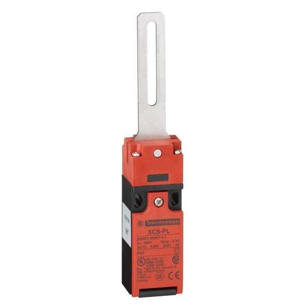 safety switch XCSPL - straight lever - centred - 1NC+1NO -M16 - Telemecanique Sensors - XCSPL552